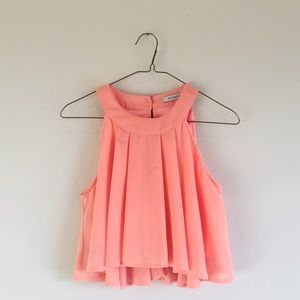 Salmon sleeveless top